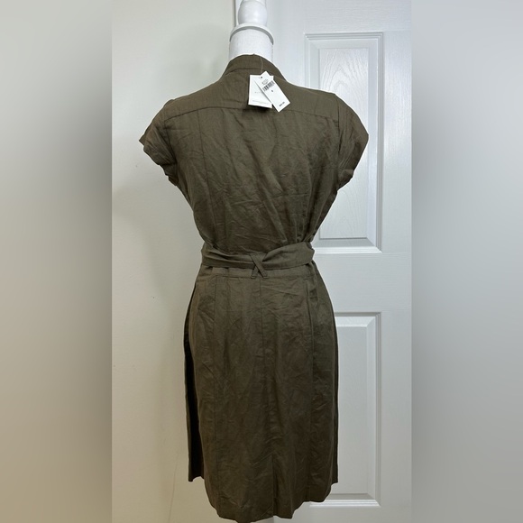 LINEN RAYON BANANA REPUBLIC SHORT SLEEVE DRESS SIZE 6 - Picture 4 of 7